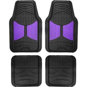 Automotive Floor Mats Purple Climaproof for All Weather Protection Universal Fit